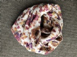 Fashion  flower printed knitting scarf