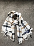 100% acrylic cashmere feel plaid scarf