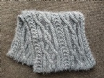 Top Selling Solid Color Cable Knitted Neck Scarf