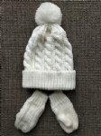 Arrival 100% Acrylic Pompom Winter Hat With Glove
